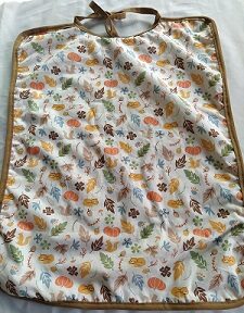 Bavoir adulte en coton fantaisie - Grand modèle