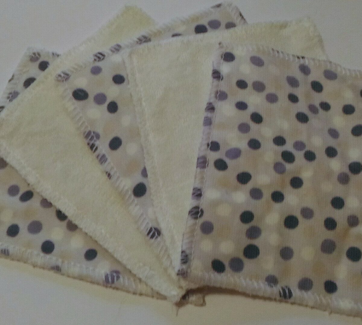 Lingettes lavables bébé velours et coton