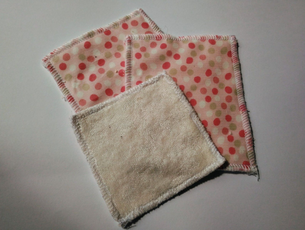 Lingettes lavables bébé velours et coton - La petite crevette