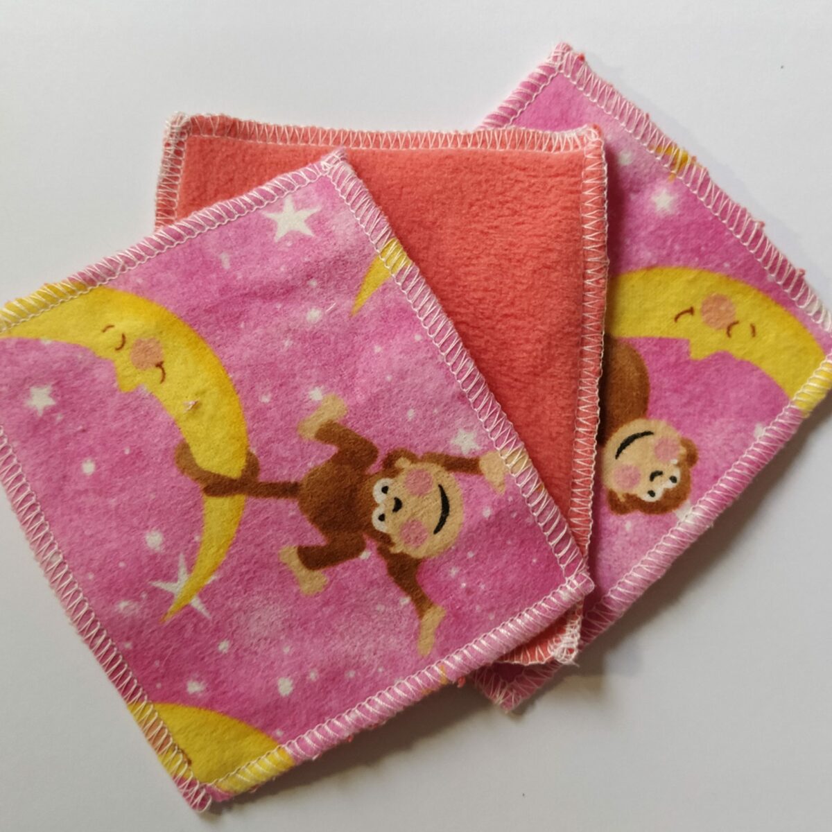 Lingettes lavables bébé micropolaire flanelle de coton