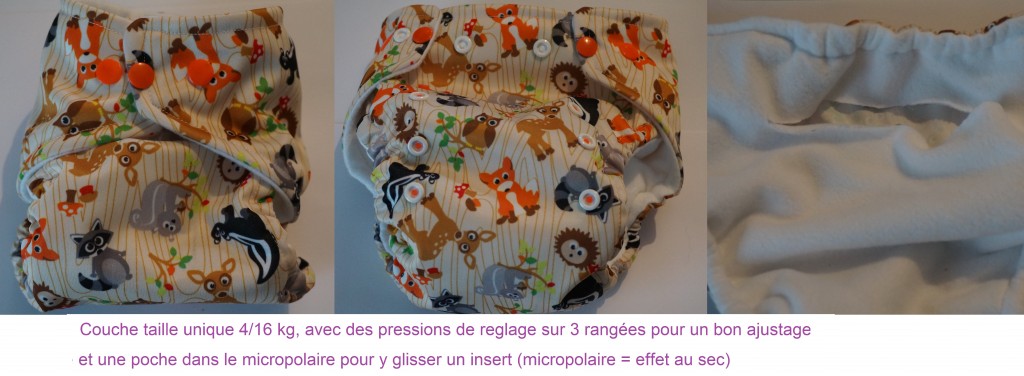 Notice de la couche TE1 à poche