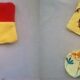 Doudou plat multicolore
