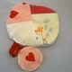 Doudou plat multicolore