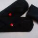 Serviettes hygiéniques lavables grand modèle noires