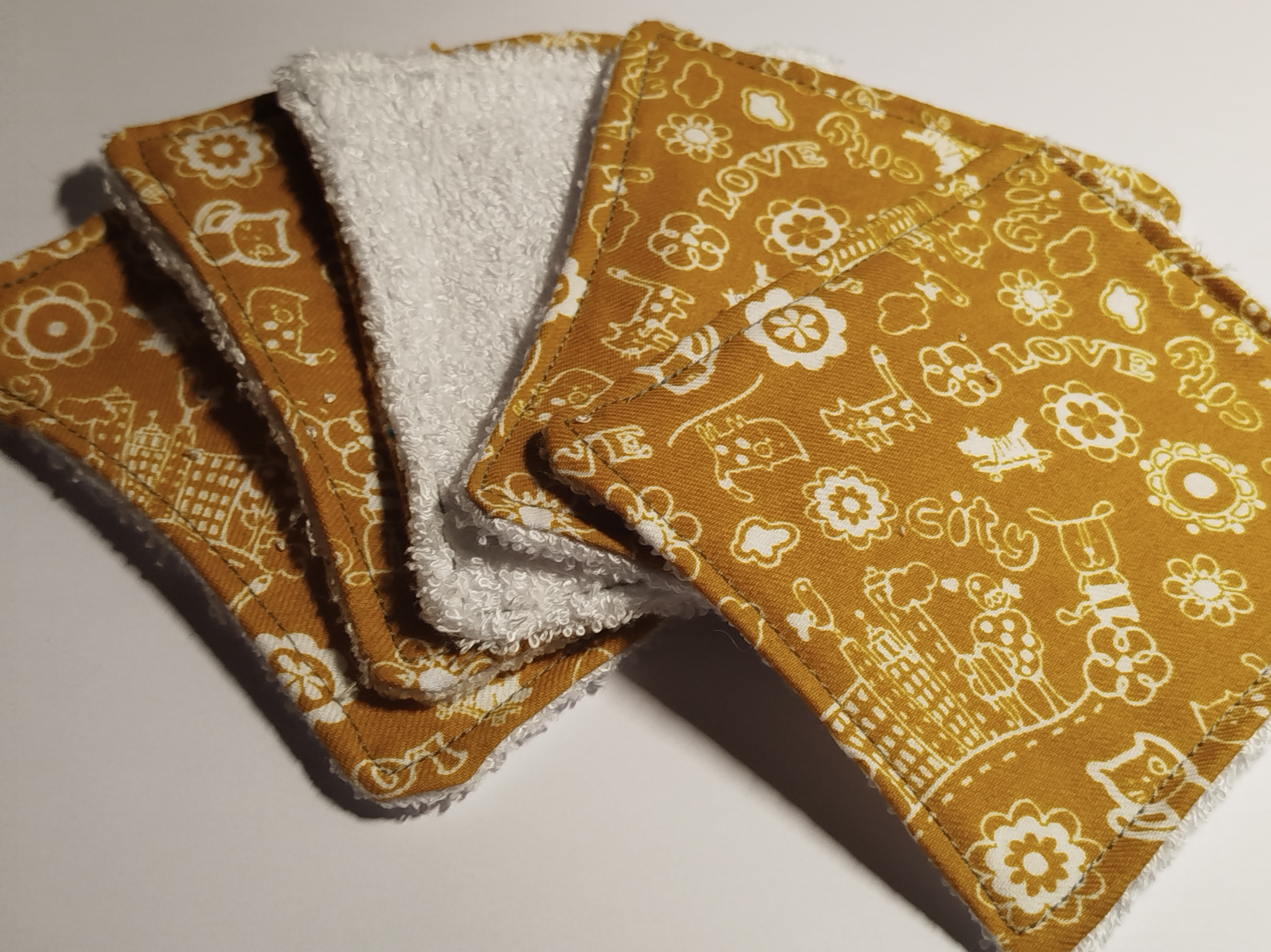 Lingettes lavables bébé coton bambou