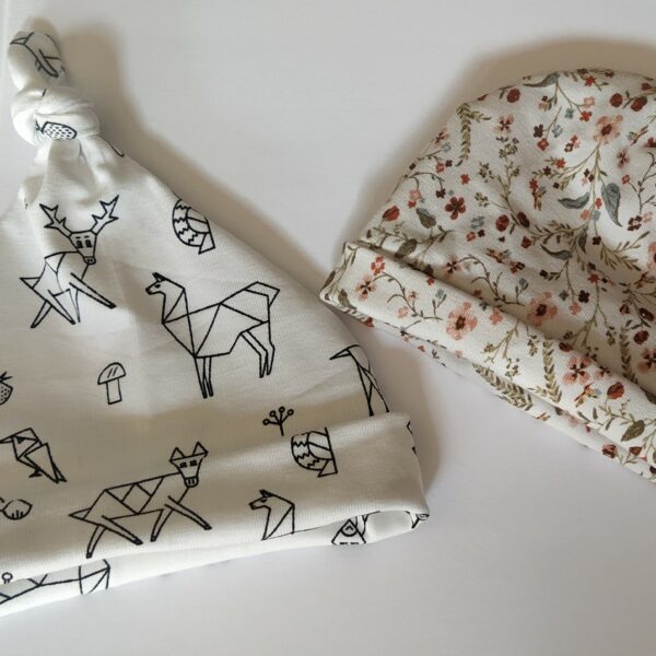 Bonnet bébé en jersey de coton
